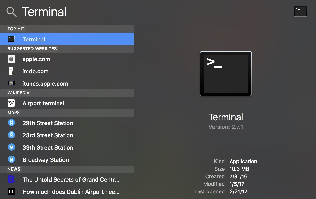 Download Only Terminal Command Mac